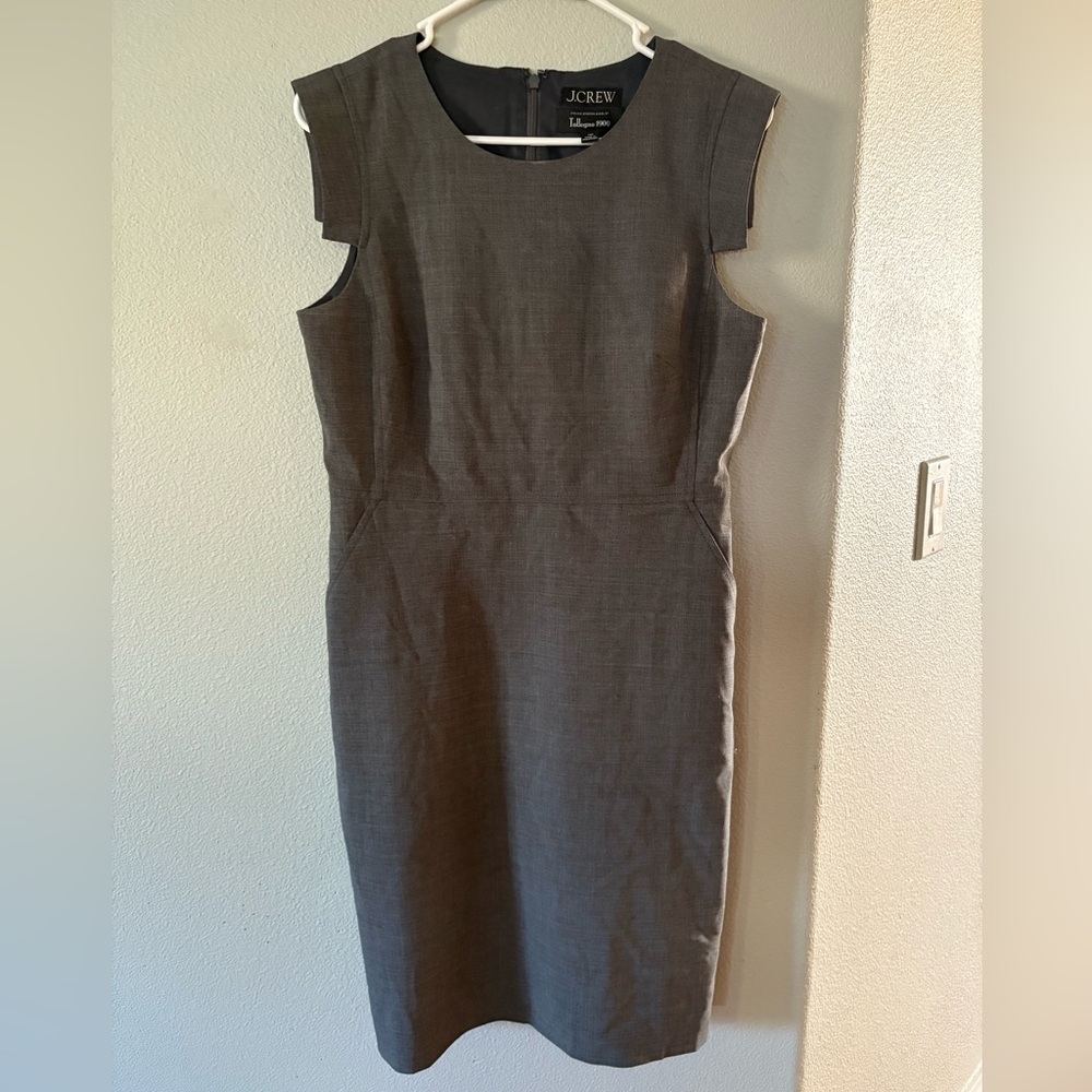 J. Crew Charcoal Midi Dress